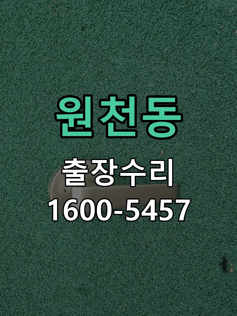 원천동 잠금장치 동작 확인