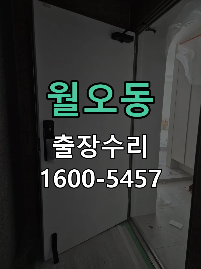 월오동 잠금장치 동작 확인