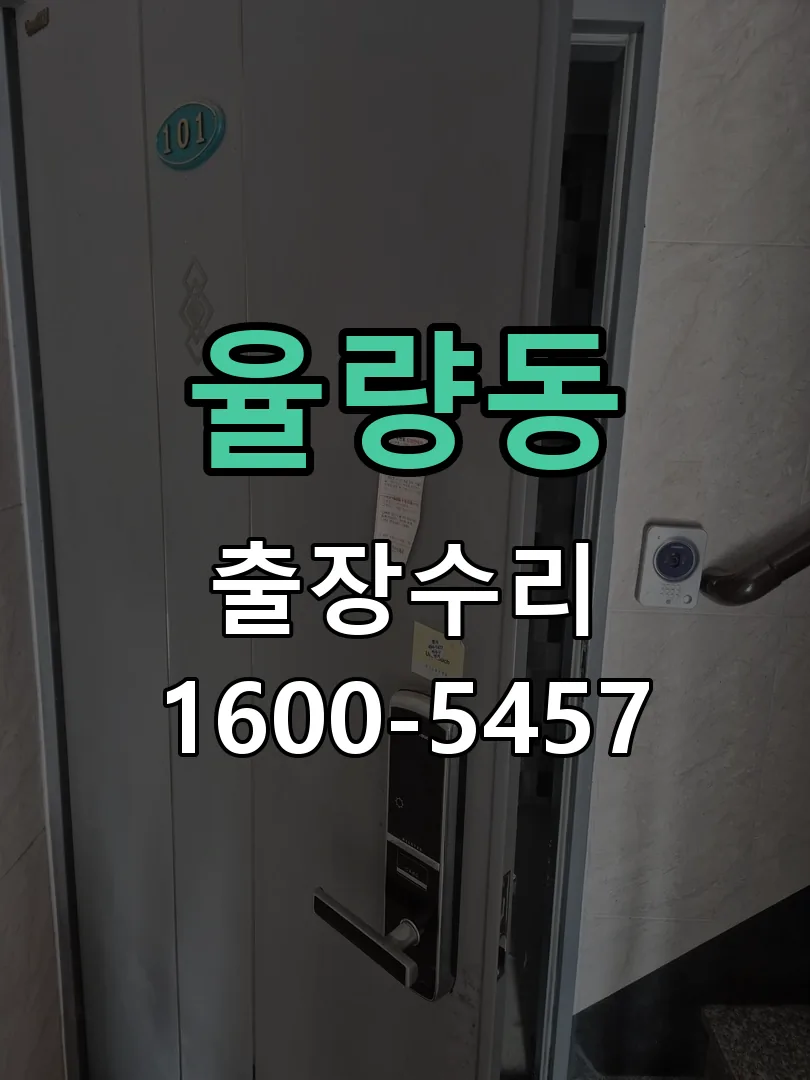 율량동 잠금장치 동작 확인