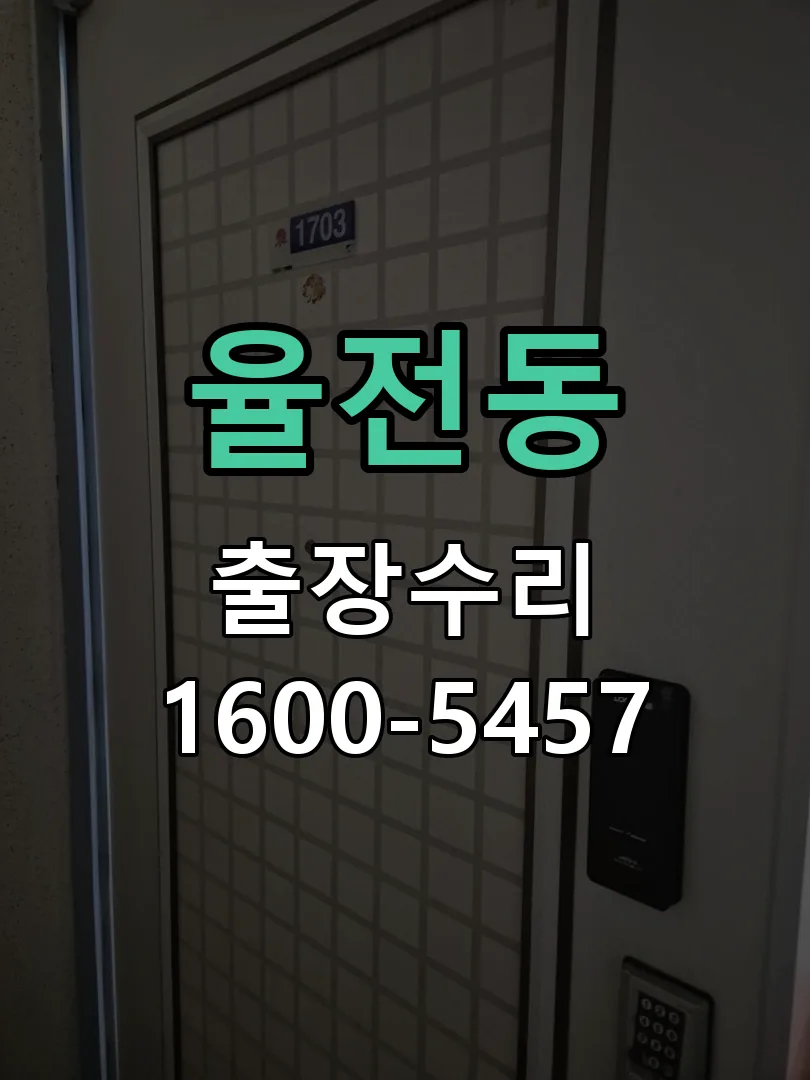율전동 잠금장치 동작 확인
