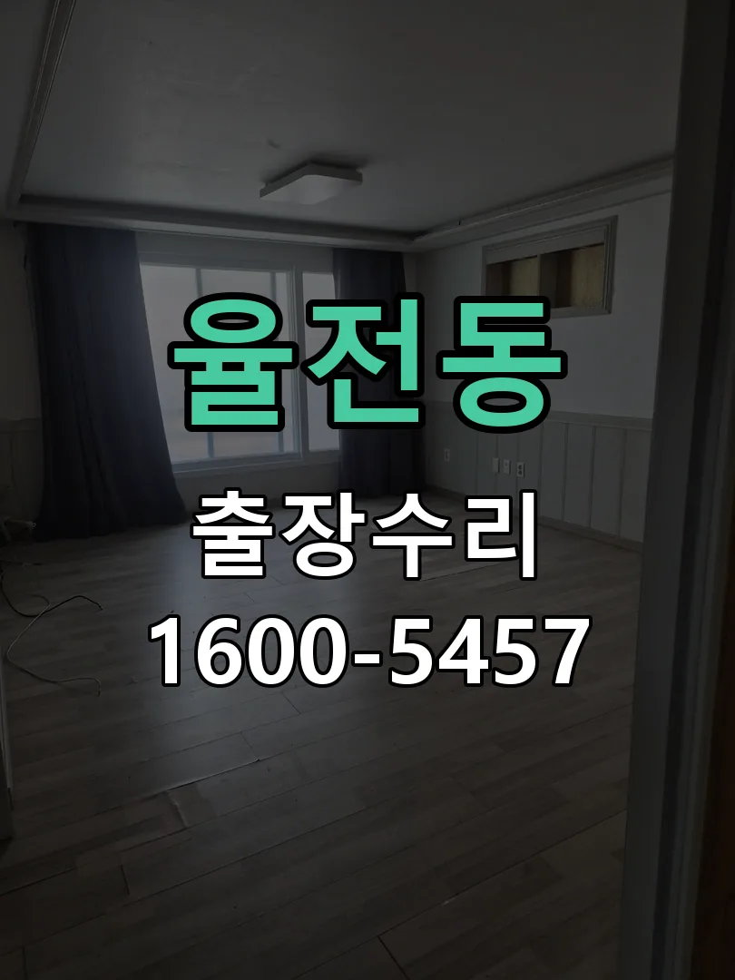 율전동 잠금장치 동작 확인
