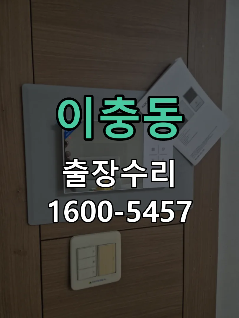 이충동 현장 도착 후 상태 확인