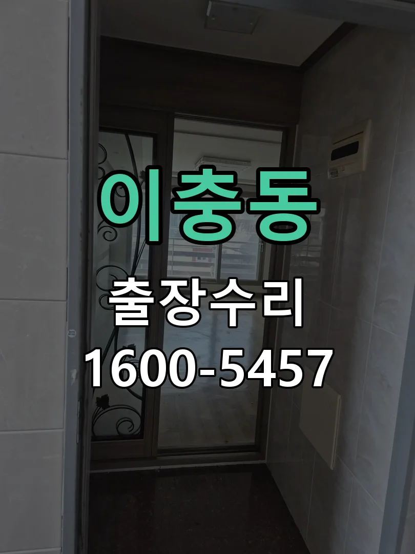 이충동 잠금장치 동작 확인