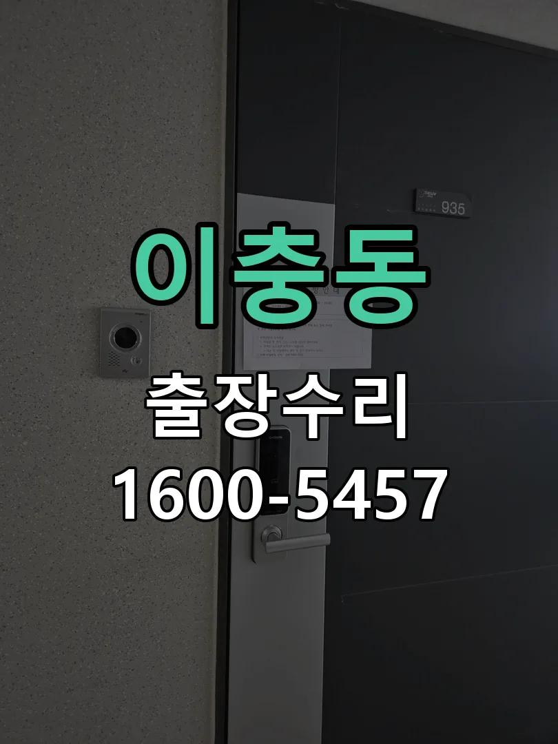 이충동 현장 도착 후 상태 확인