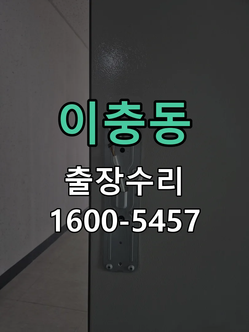 이충동 본체 분리 및 내부 점검