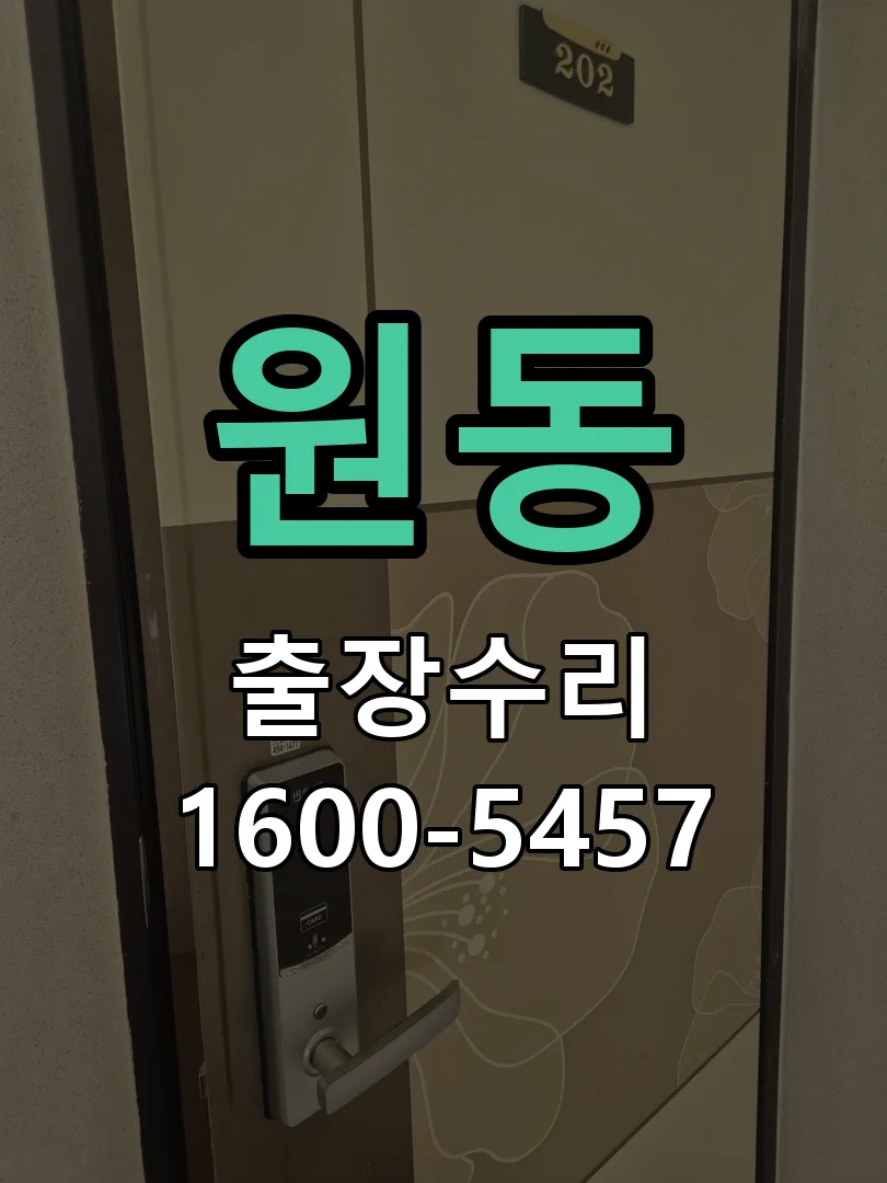 원동 도어락 열쇠 출장 수리