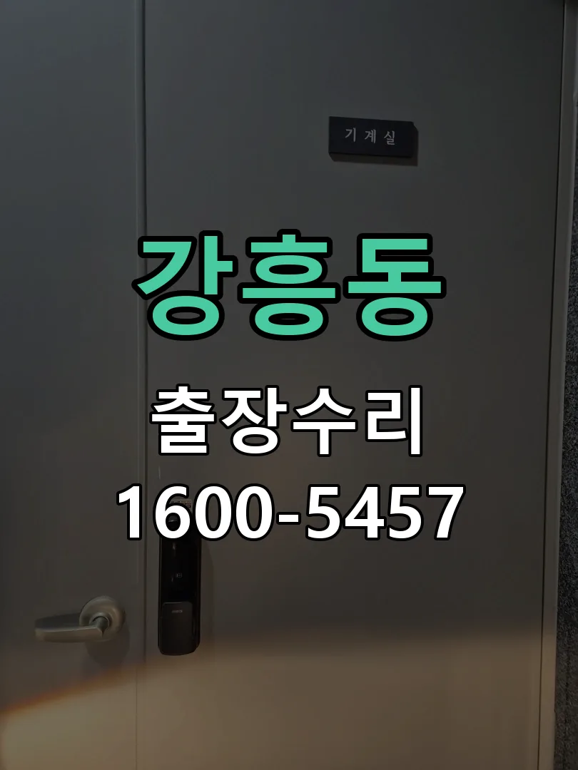 강흥동 현장 도착 후 상태 확인