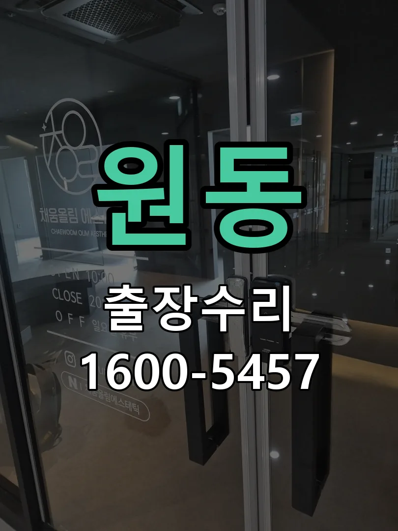 원동 도어락 열쇠 출장 수리