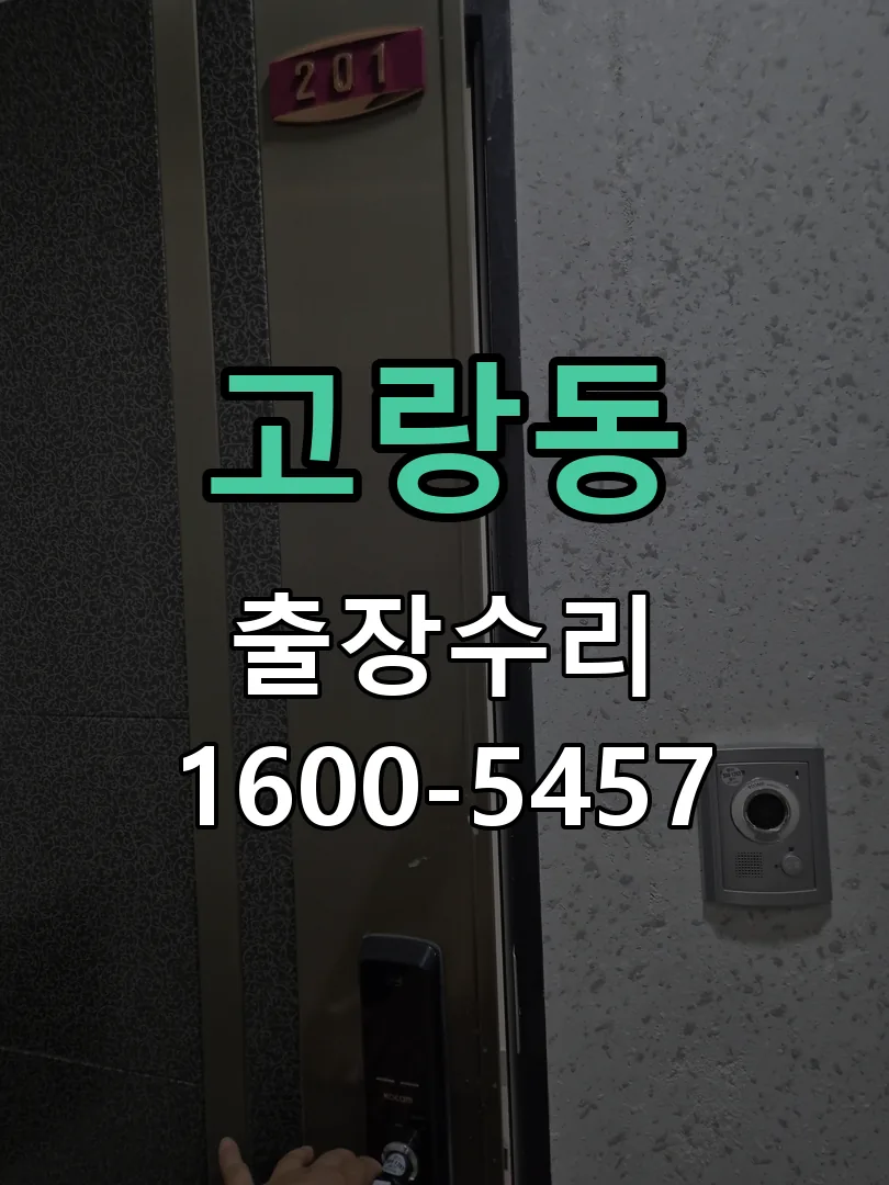 고랑동 잠금장치 동작 확인
