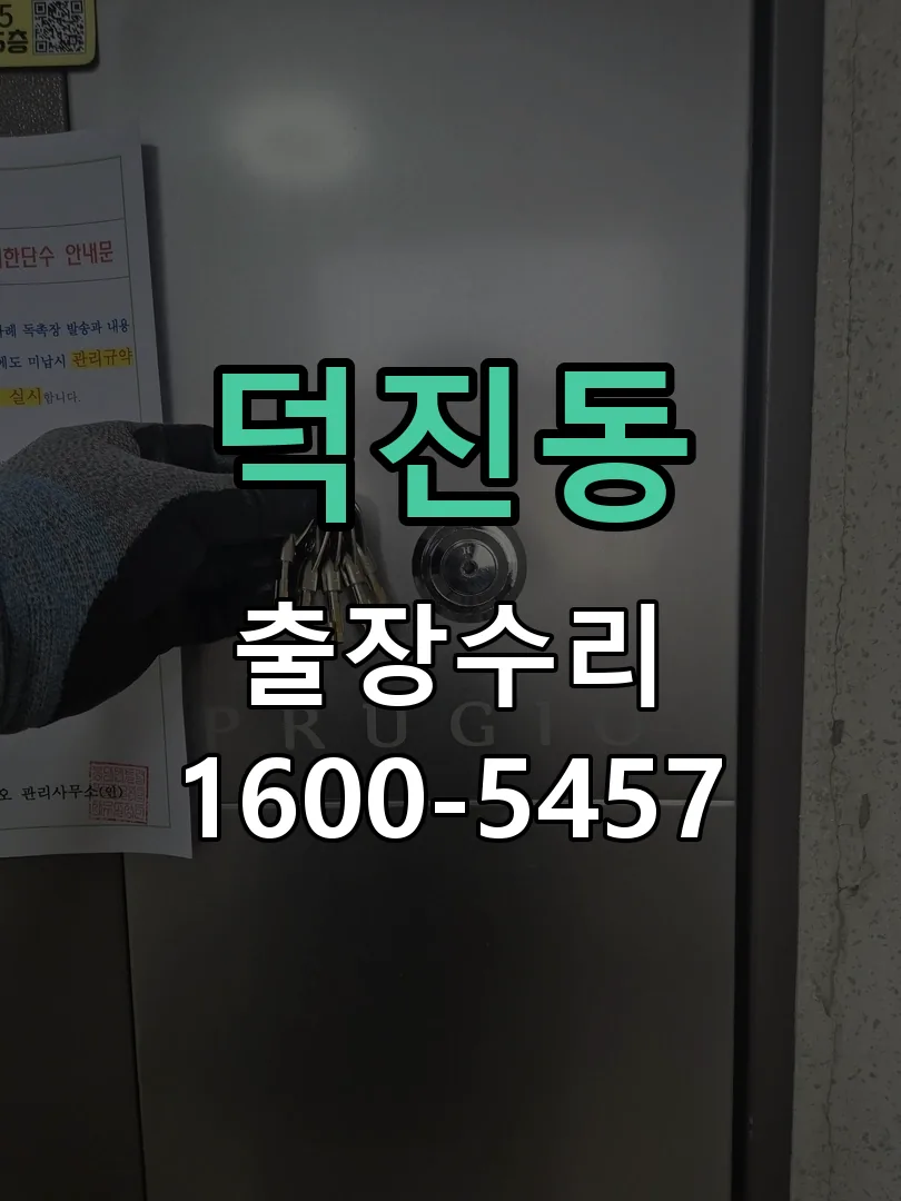 덕진동 교체 작업 진행