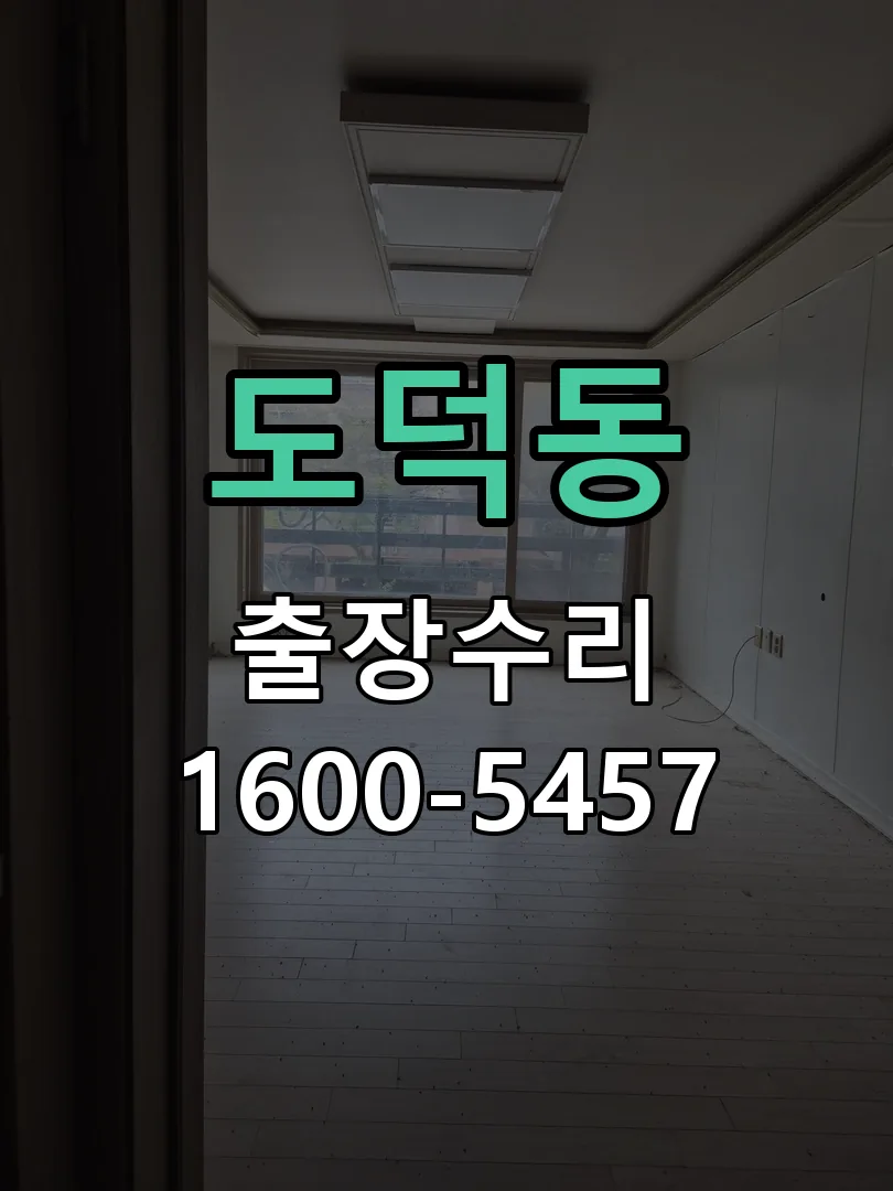 도덕동 교체 작업 진행