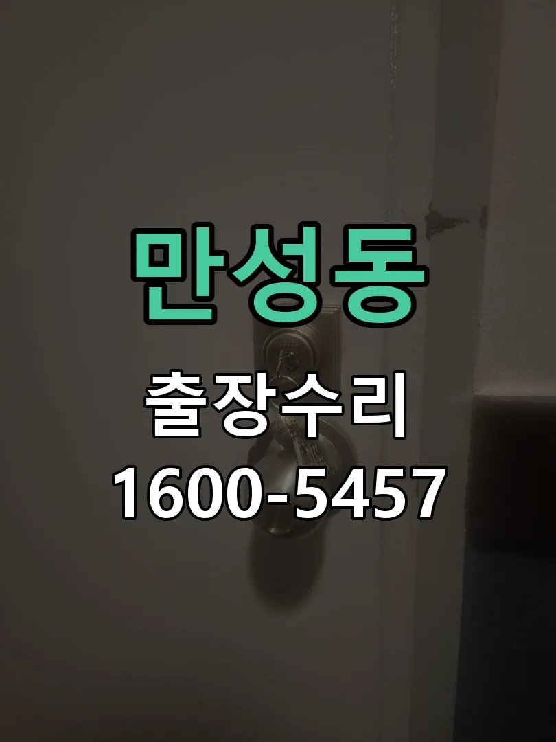 만성동 잠금장치 동작 확인