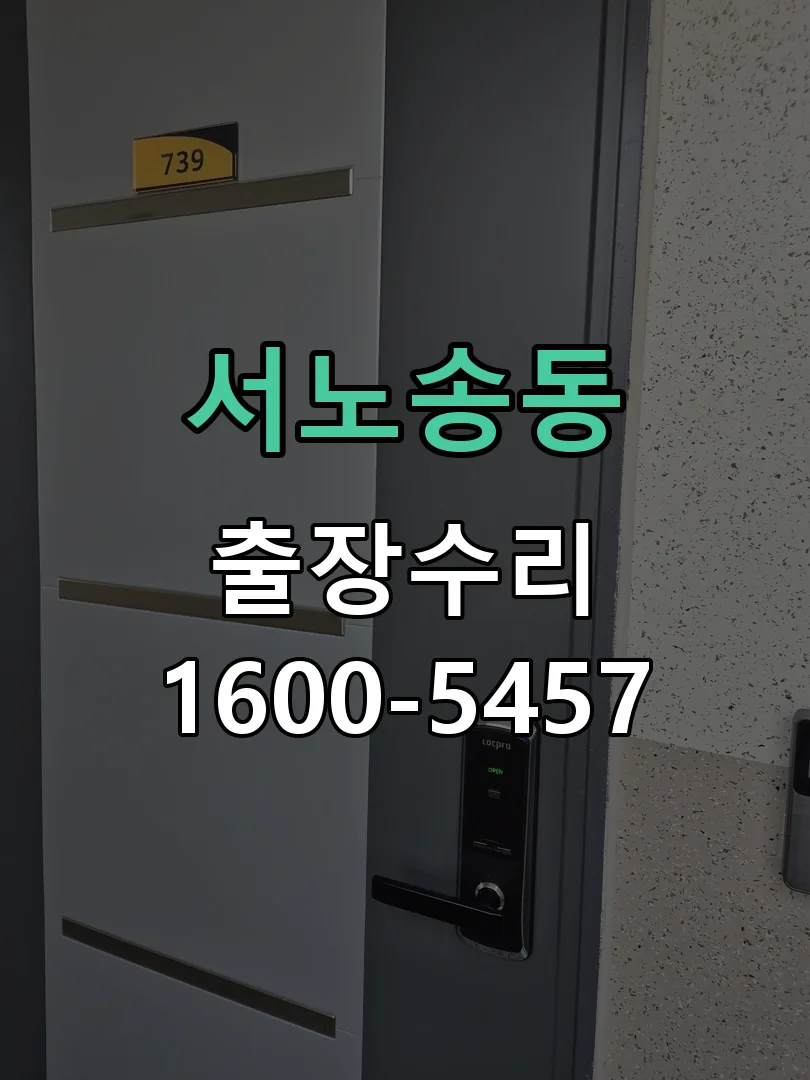 서노송동 현장 도착 후 상태 확인