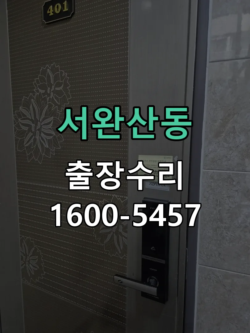 서완산동 도어락 열쇠 출장 수리