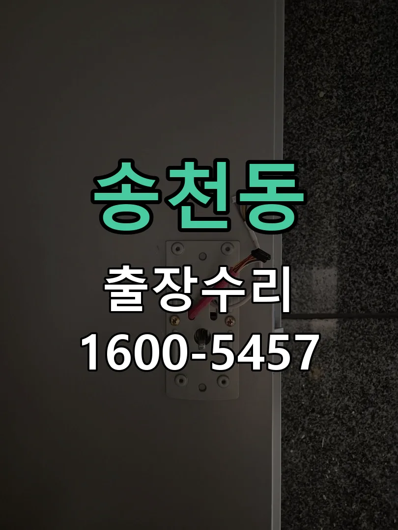 송천동 도어락 열쇠 출장 수리