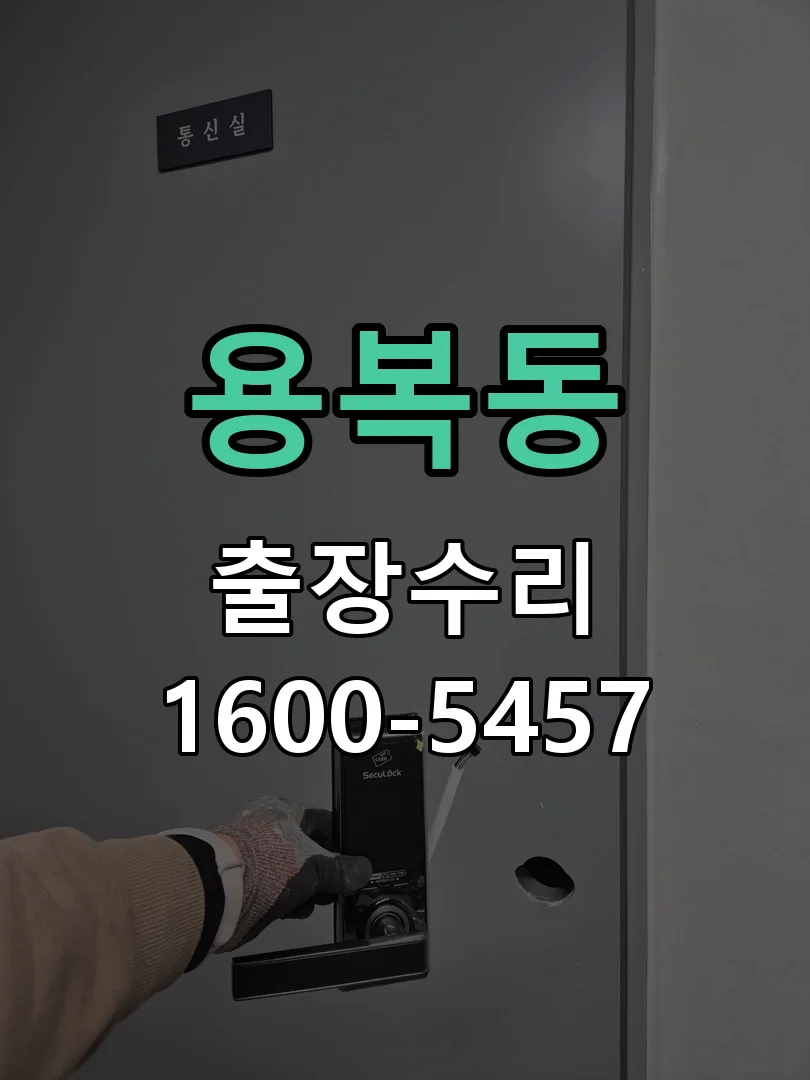 용복동 잠금장치 동작 확인
