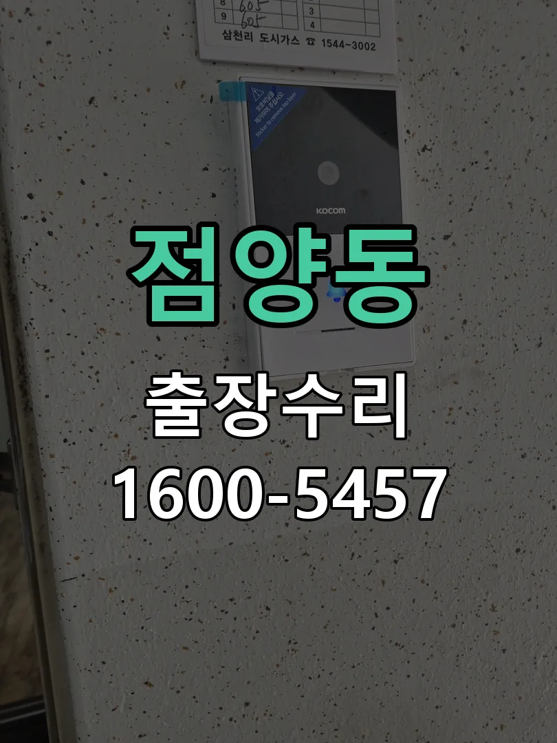 점양동 잠금장치 동작 확인