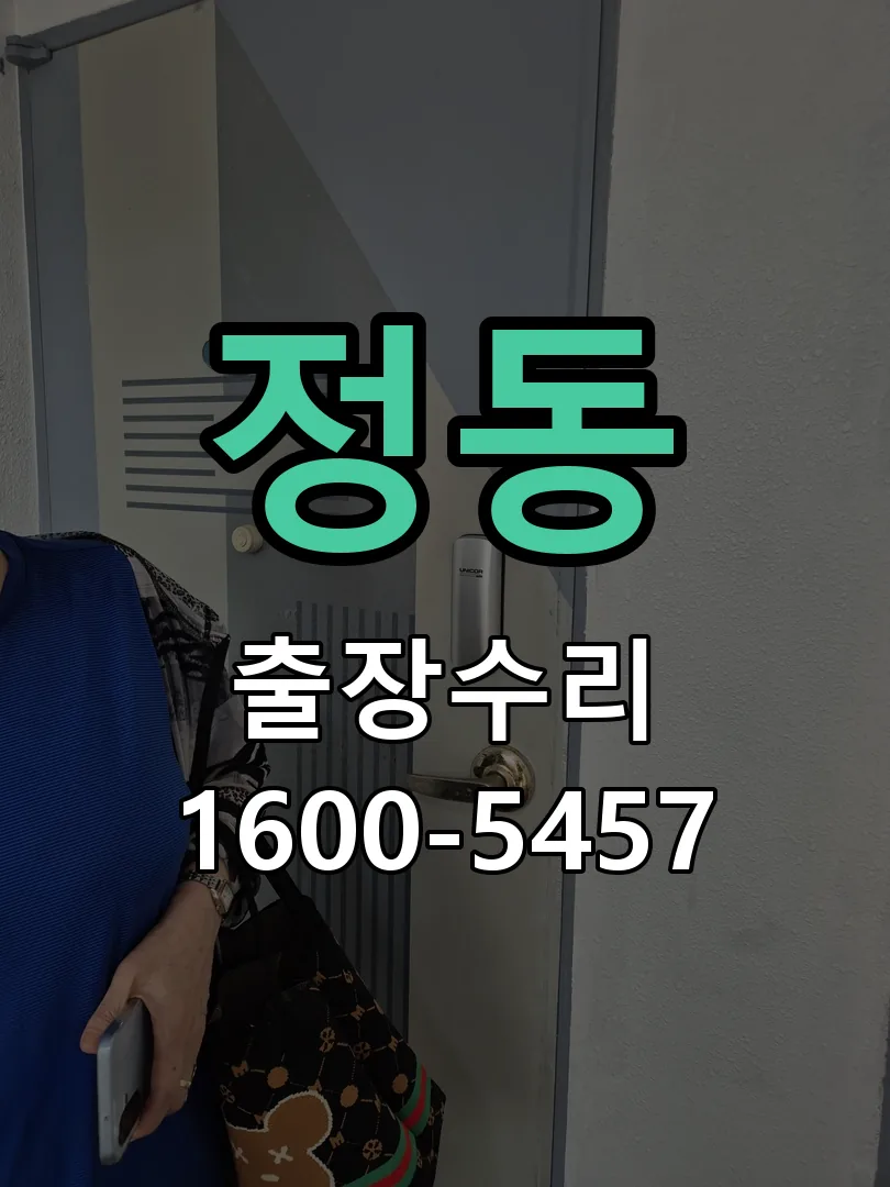 정동 도어락 열쇠 출장 수리