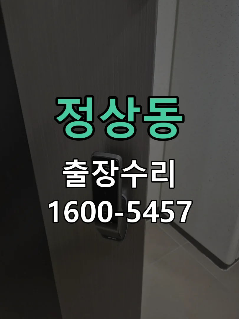 정상동 도어락 열쇠 출장 수리