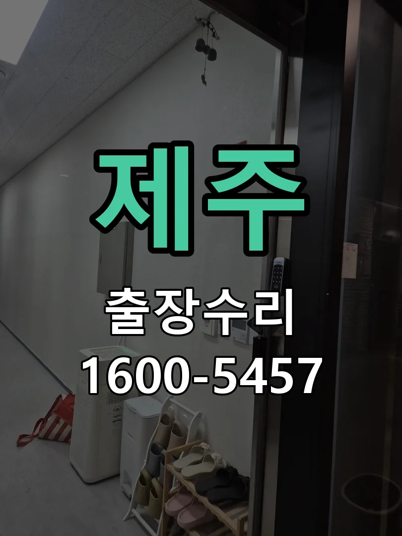 제주 현장 도착 후 상태 확인
