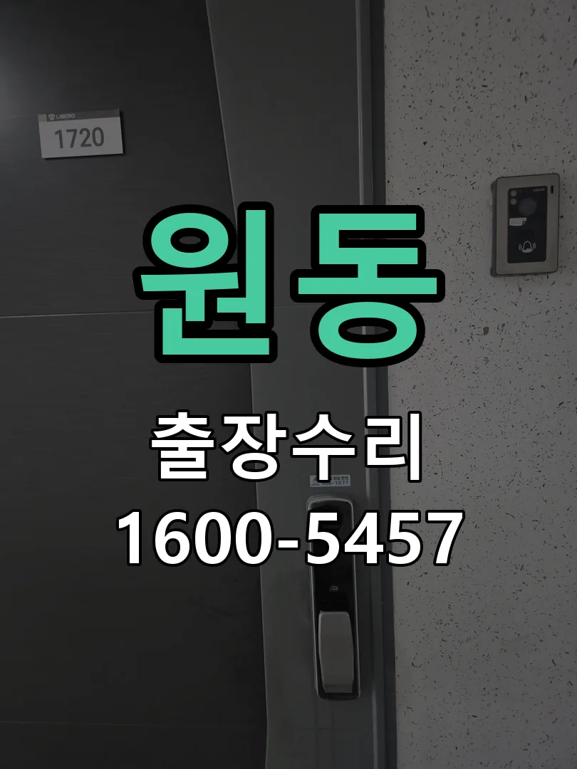 원동 도어락 열쇠 출장 수리