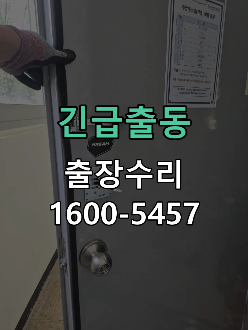 긴급출동 현장 도착 후 상태 확인