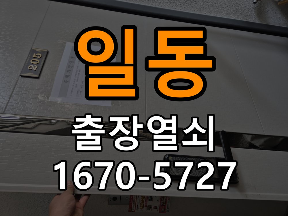 일동 열쇠 부러짐 키 실린더 교체 열쇠 구멍 안에서 키가 꺾여 부러진 채 박혀 문이 안 열림 현장 출장