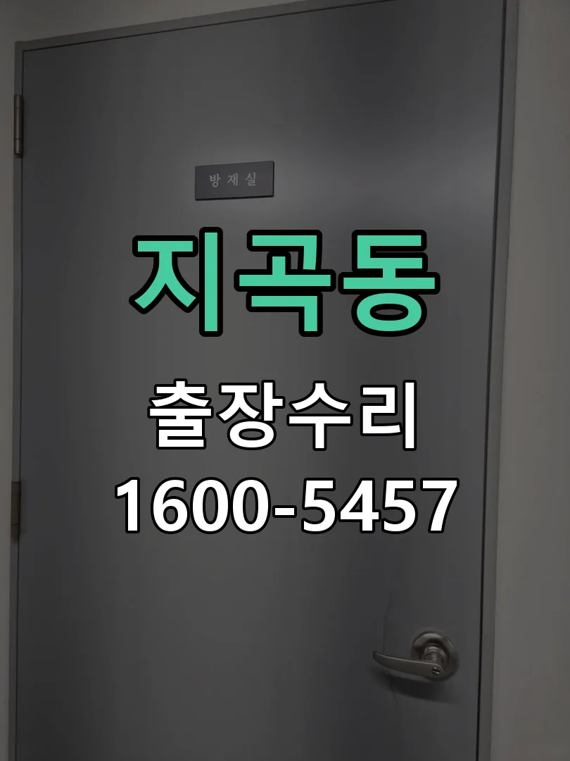 지곡동 도어락 열쇠 출장 수리