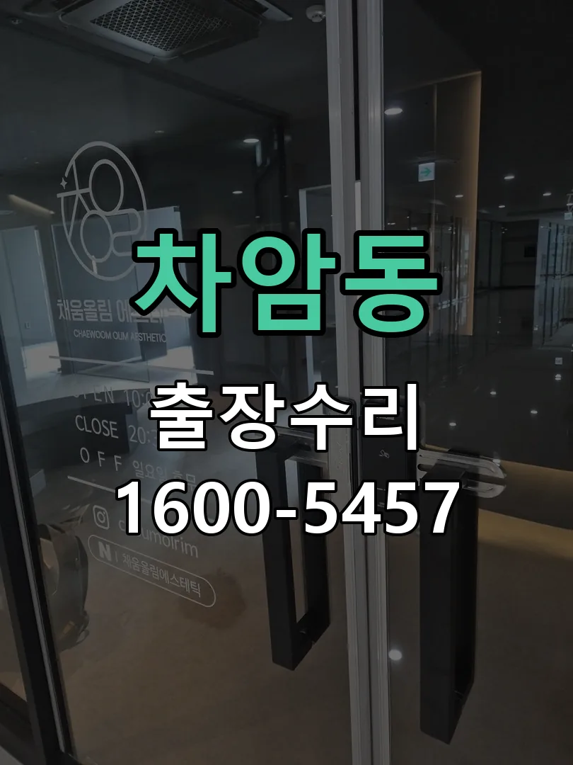 차암동 잠금장치 동작 확인