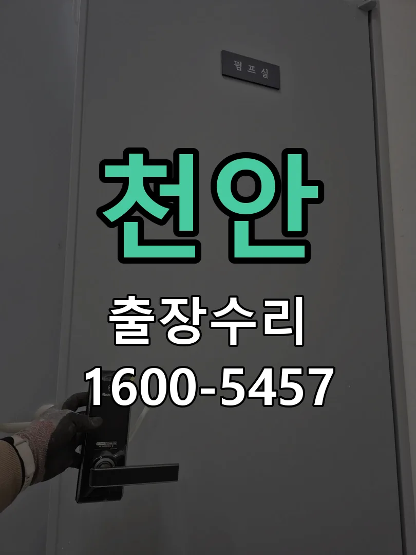 천안 도어락 열쇠 출장 수리