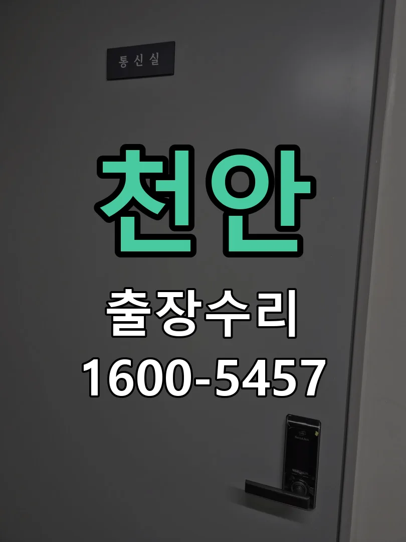 천안 도어락 열쇠 출장 수리