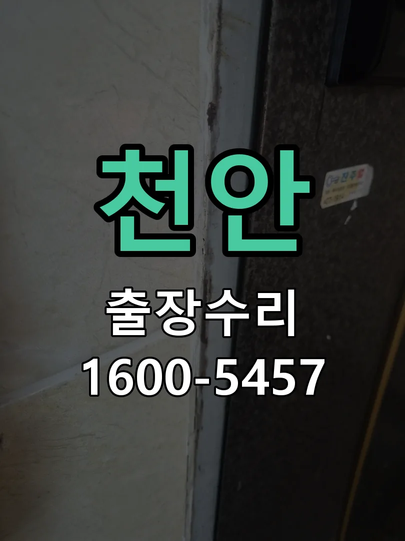 천안 도어락 열쇠 출장 수리