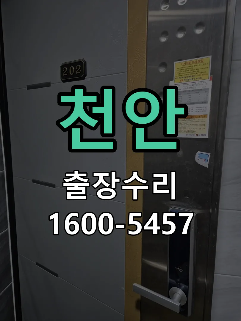 천안 잠금장치 동작 확인