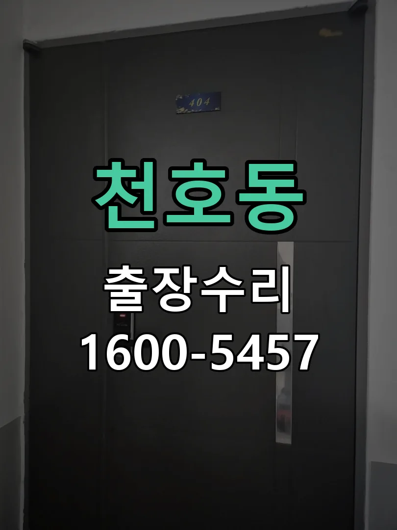 천호동 잠금장치 동작 확인