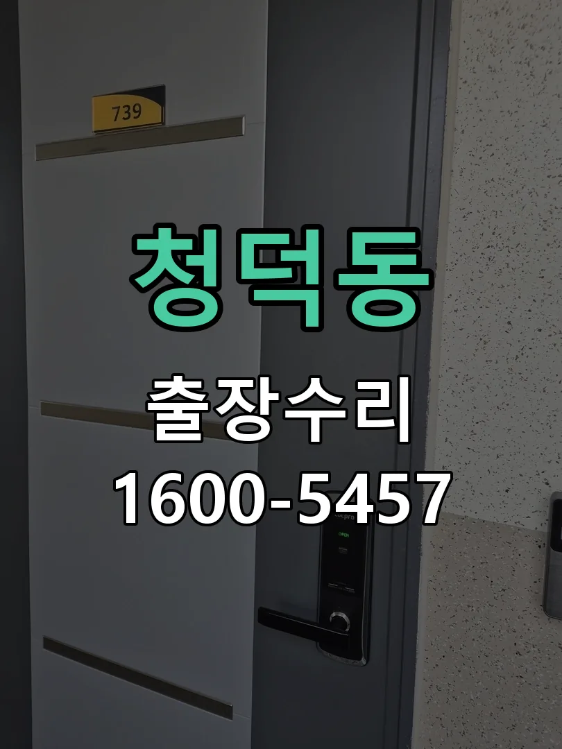 청덕동 잠금장치 동작 확인