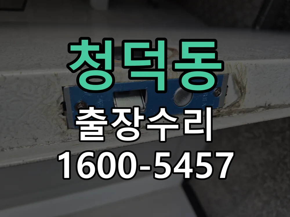 청덕동 잠금장치 동작 확인