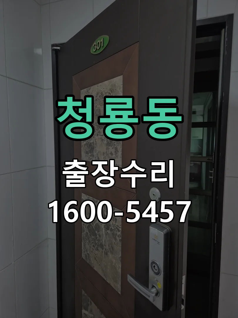 청룡동 잠금장치 동작 확인