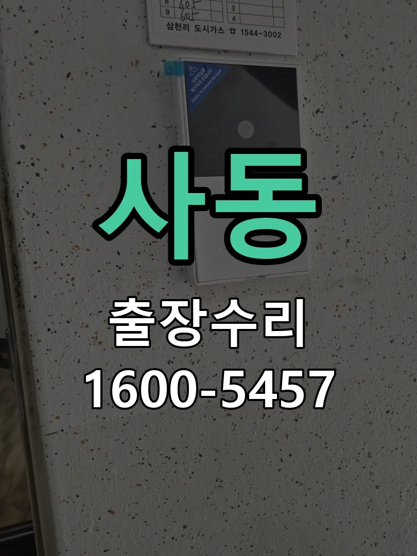 사동 현장 도착 후 상태 확인
