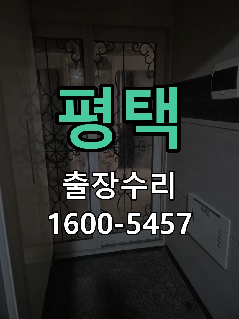 평택 현장 도착 후 상태 확인