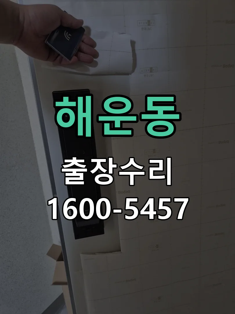 해운동 도어락 열쇠 출장 수리