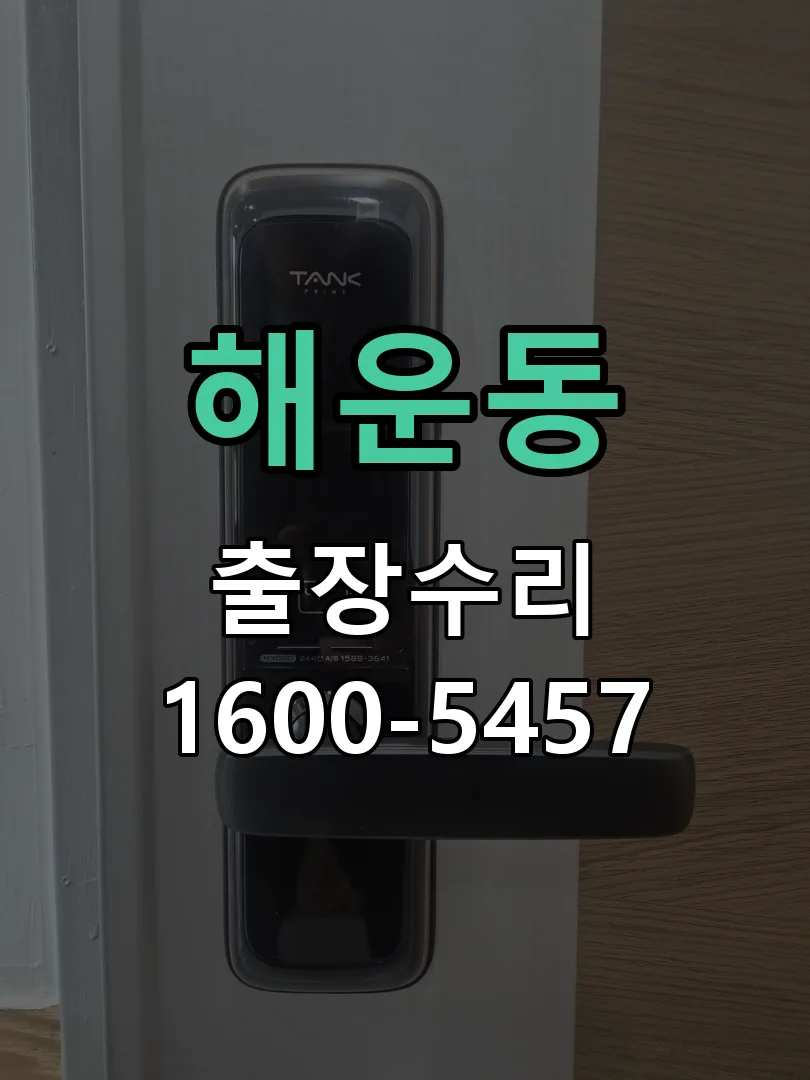해운동 잠금장치 동작 확인