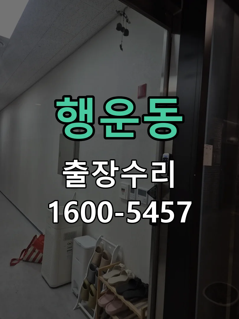 행운동 도어락 열쇠 출장 수리