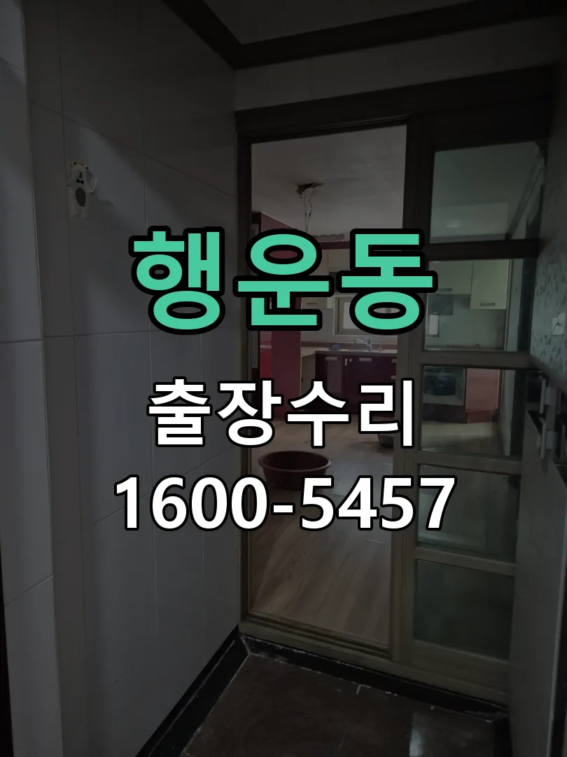 행운동 교체 작업 진행