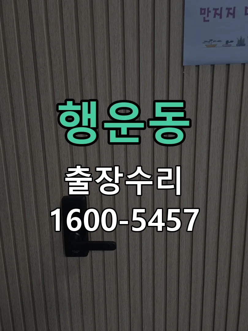 행운동 배선·접점 정리