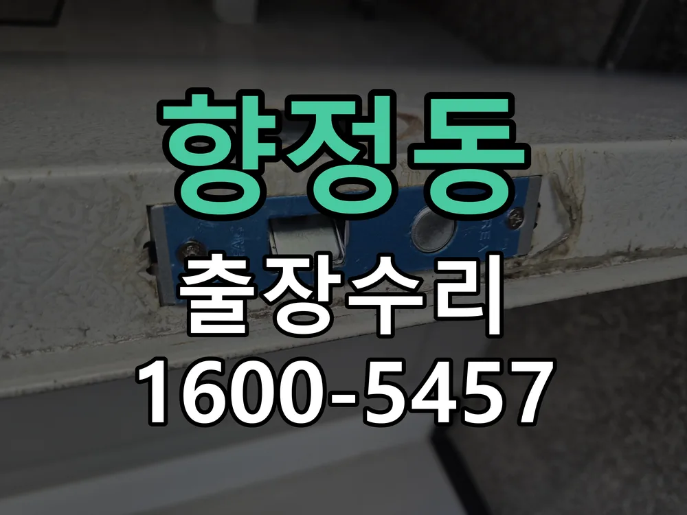 향정동 작업 완료 후 정상 작동 확인