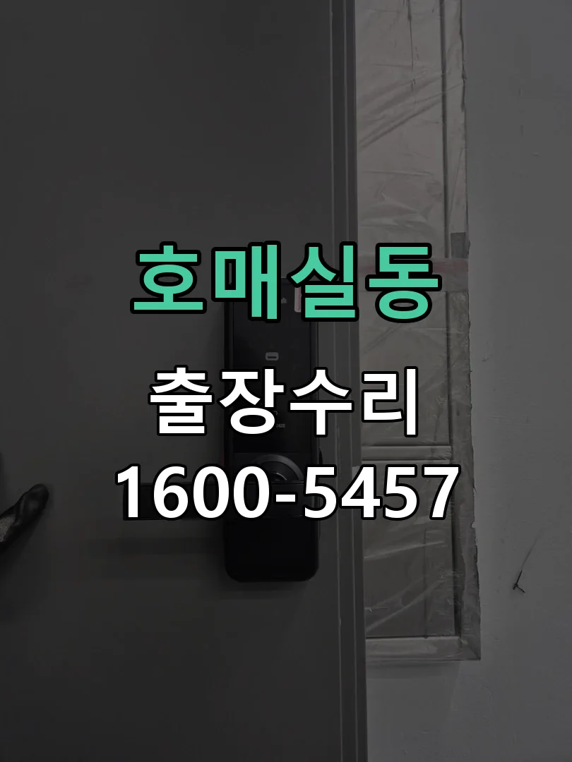 호매실동 현장 도착 후 상태 확인