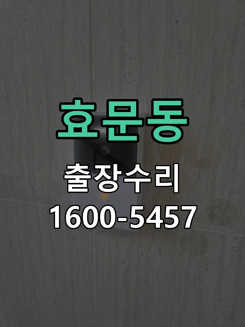 효문동 도어락 열쇠 출장 수리