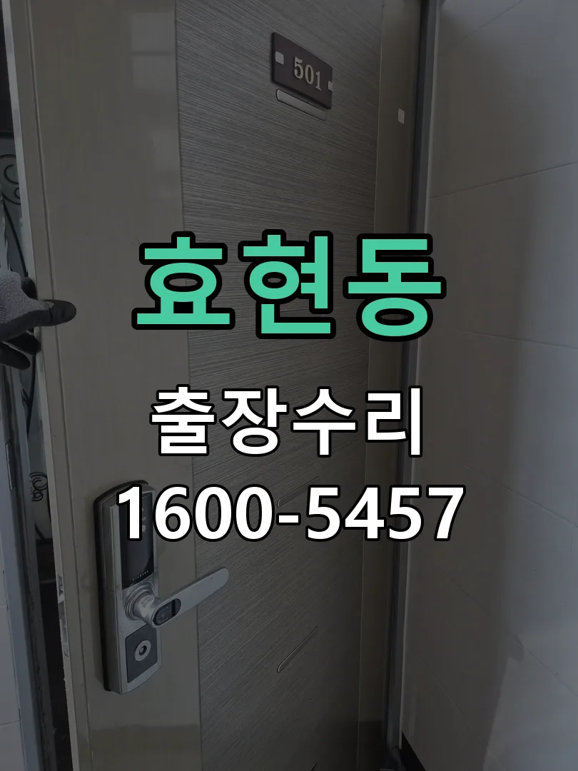 효현동 도어락 열쇠 출장 수리