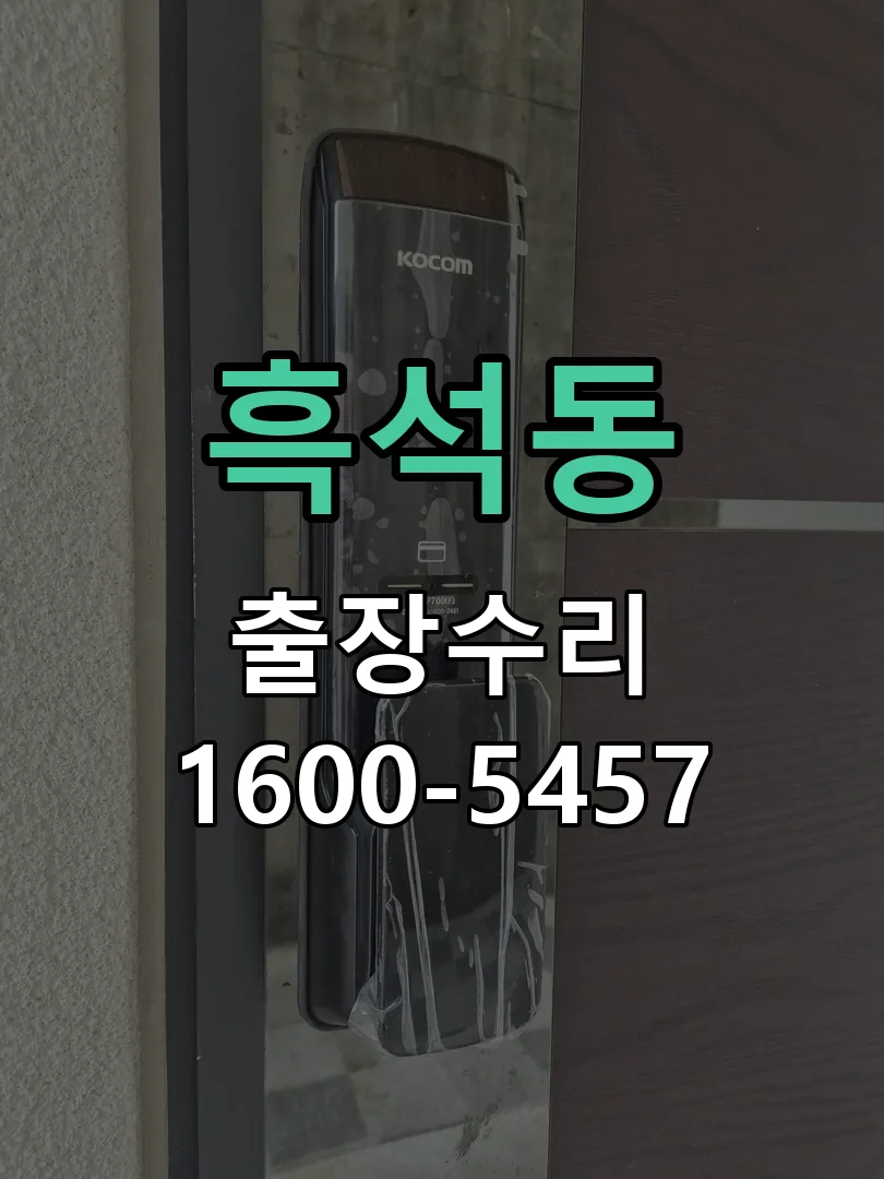 흑석동 잠금장치 동작 확인