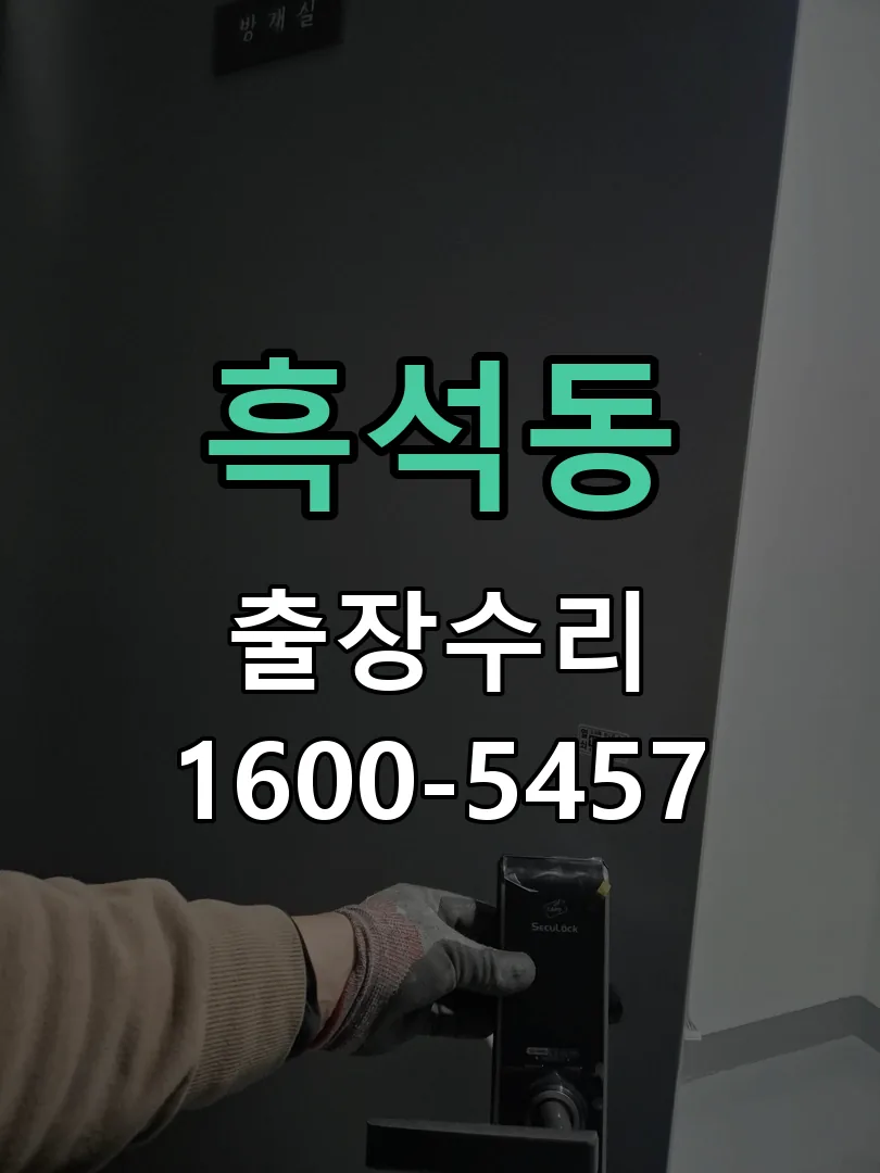 흑석동 작업 완료 후 정상 작동 확인